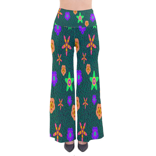 Cheeta Floral So Vintage Palazzo Pants