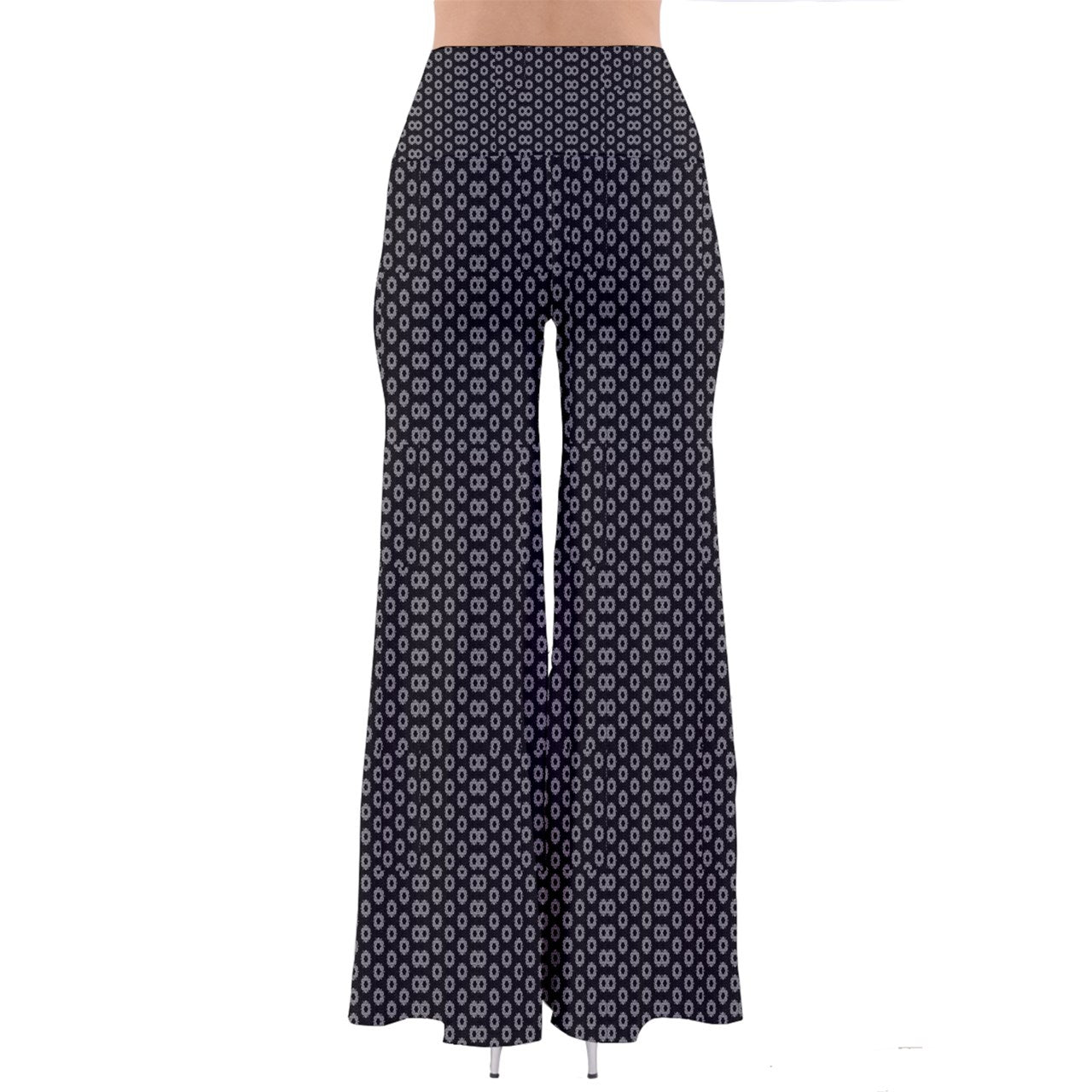 black white floral So Vintage Palazzo Pants