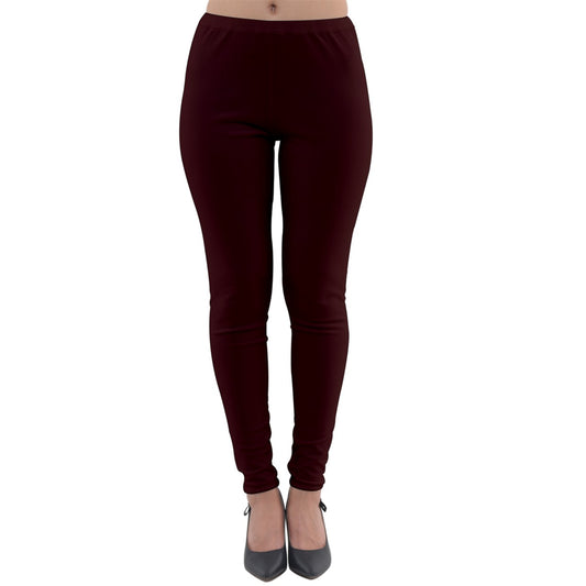Red Lightweight Velour Leggings