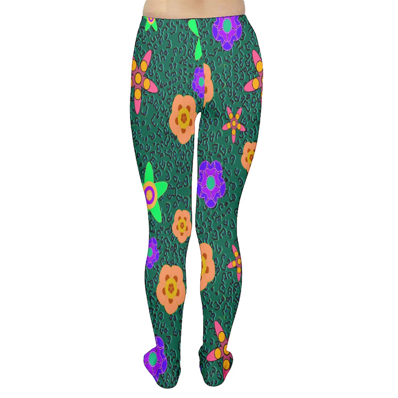 Cheeta Floral Tights