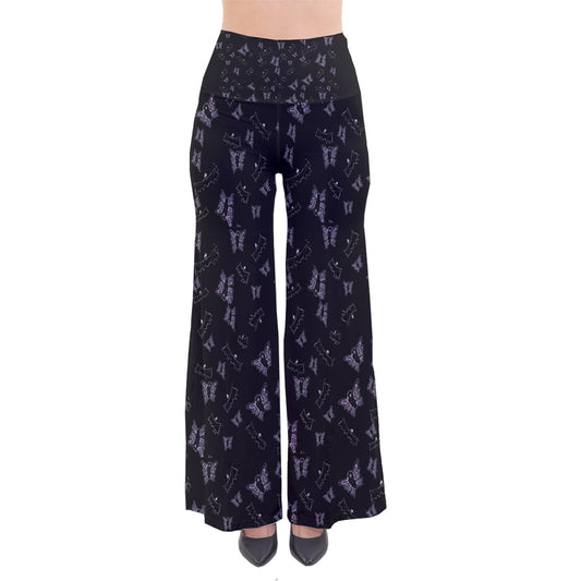 butterflies and bats black So Vintage Palazzo Pants