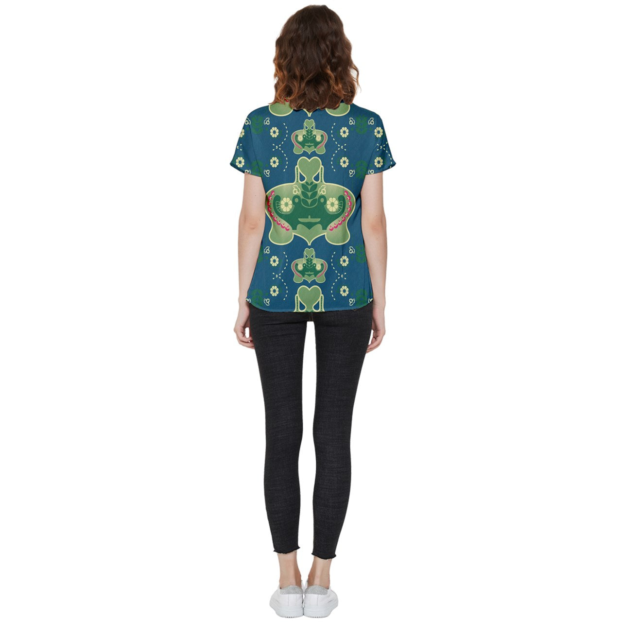 green trippy goblin Short Sleeve Pocket Shirt