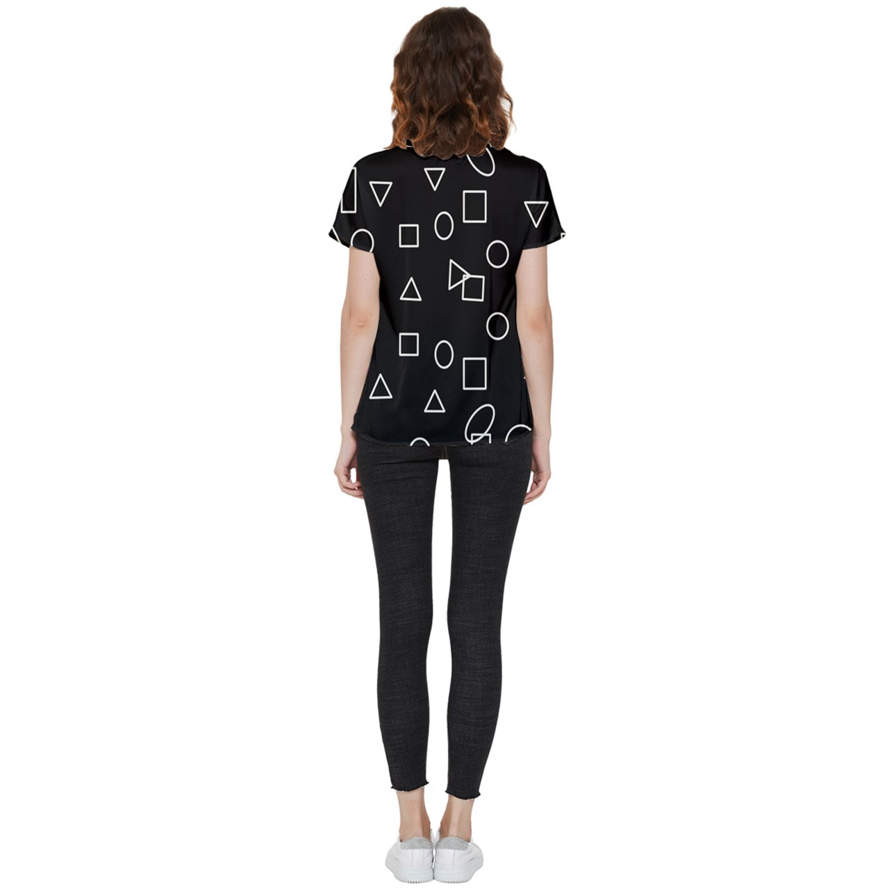 geometric shapes Short Sleeve Pocket Shirt