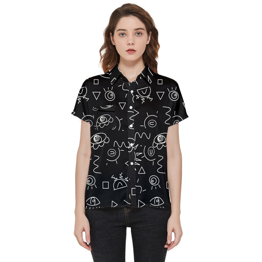 squigglefaced Short Sleeve Pocket Shirt