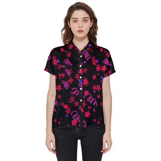 springed flowers Short Sleeve Pocket Shirt