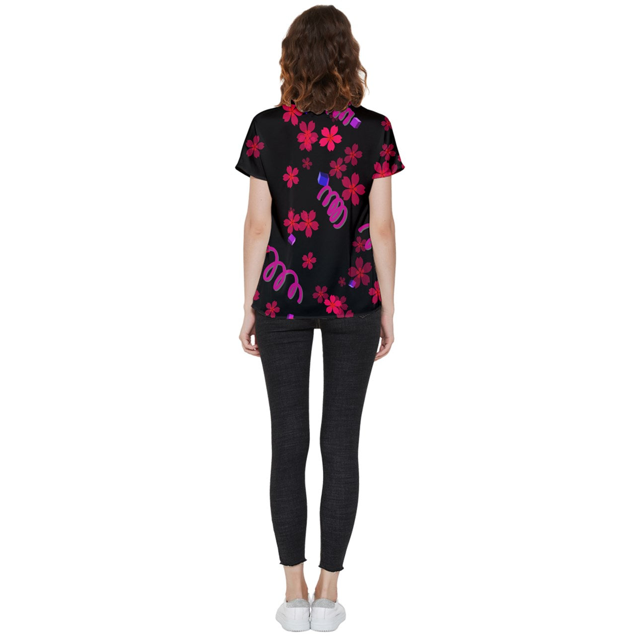 springed flowers Short Sleeve Pocket Shirt