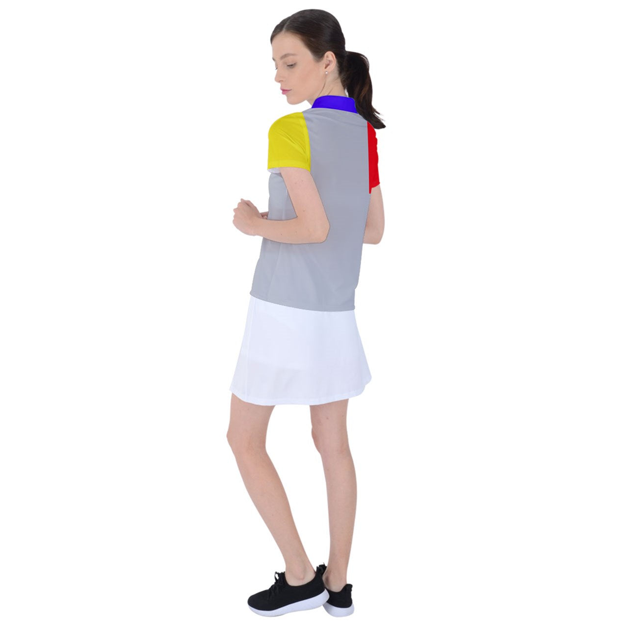 teawitchonline color block light Polo Tee