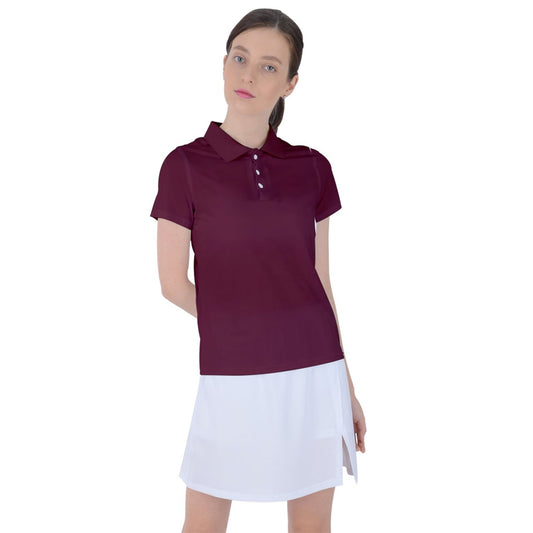 burgandy Polo Tee