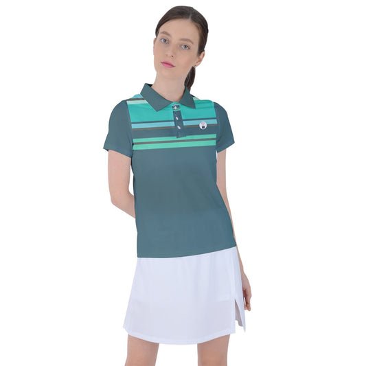 ocean multistripe Polo Tee