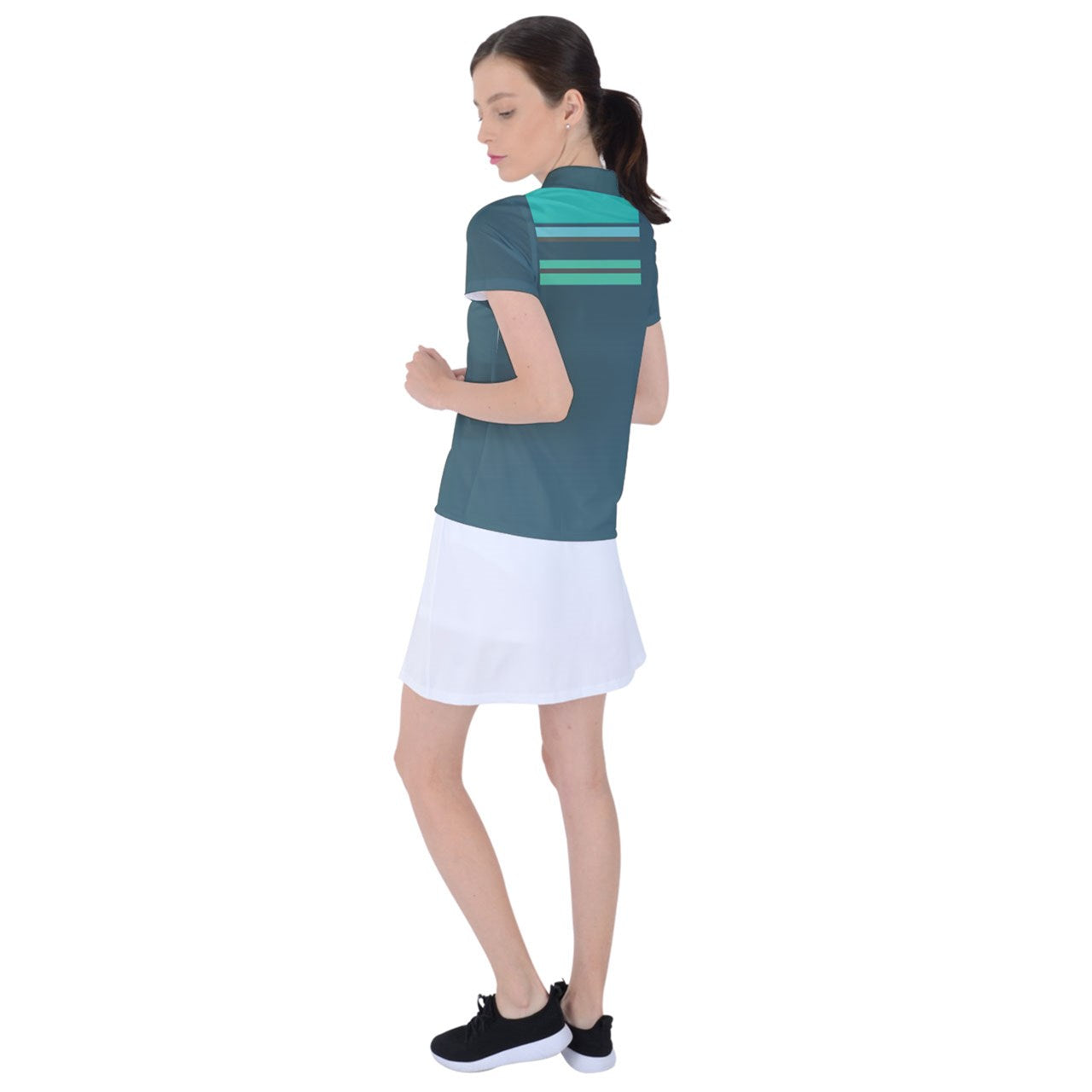 ocean multistripe Polo Tee