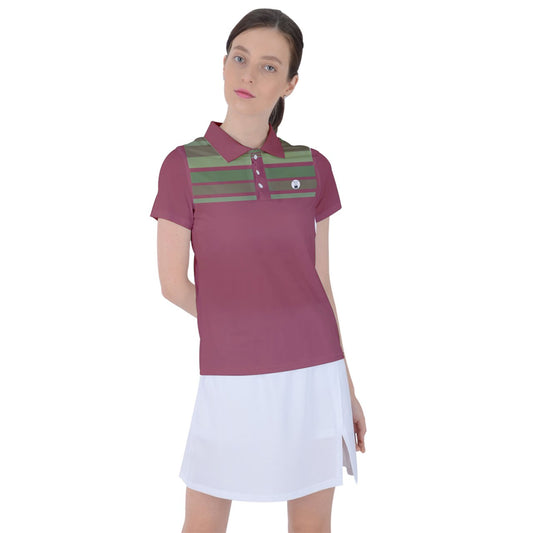 burgandy Polo Tee