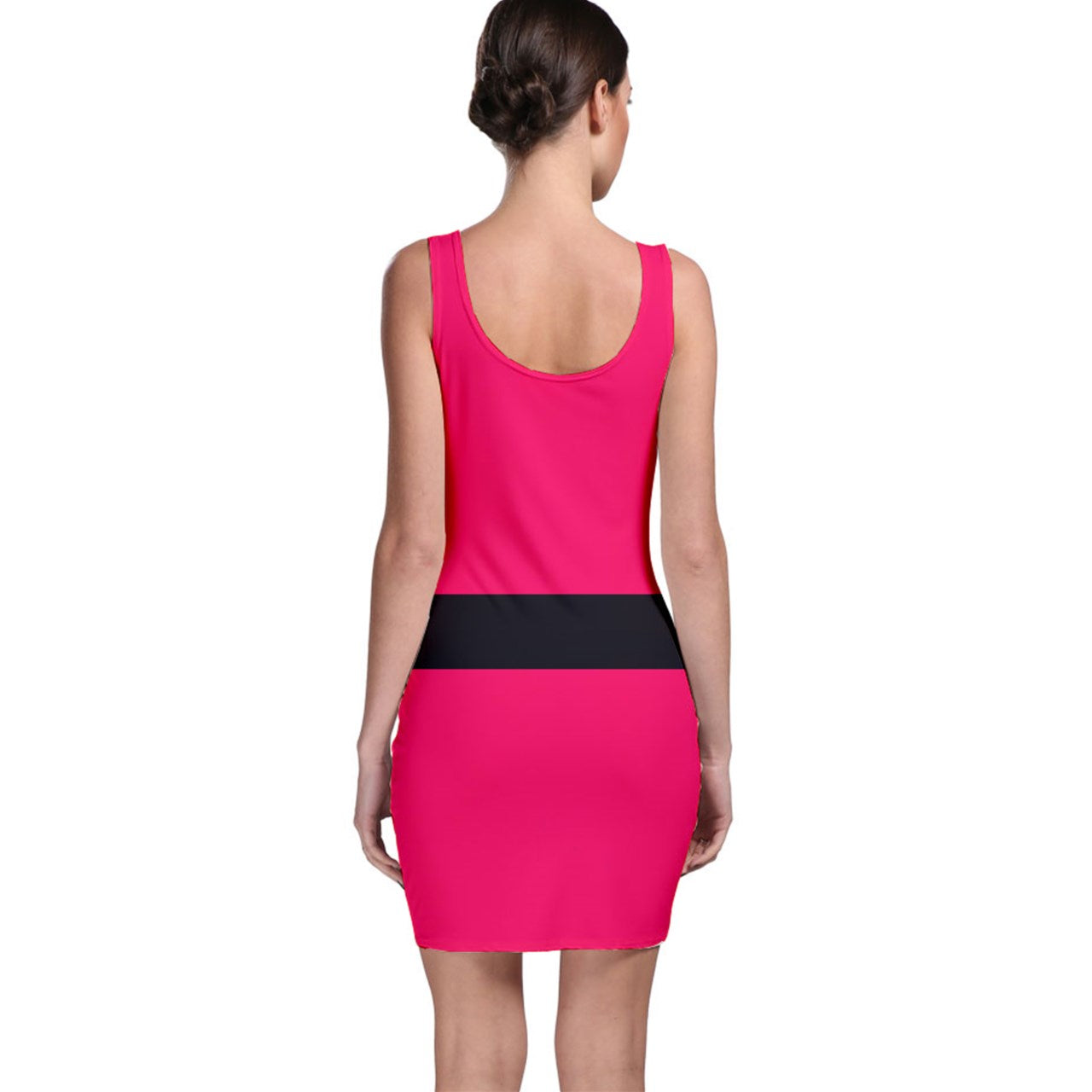hot pink strapped Bodycon Dress