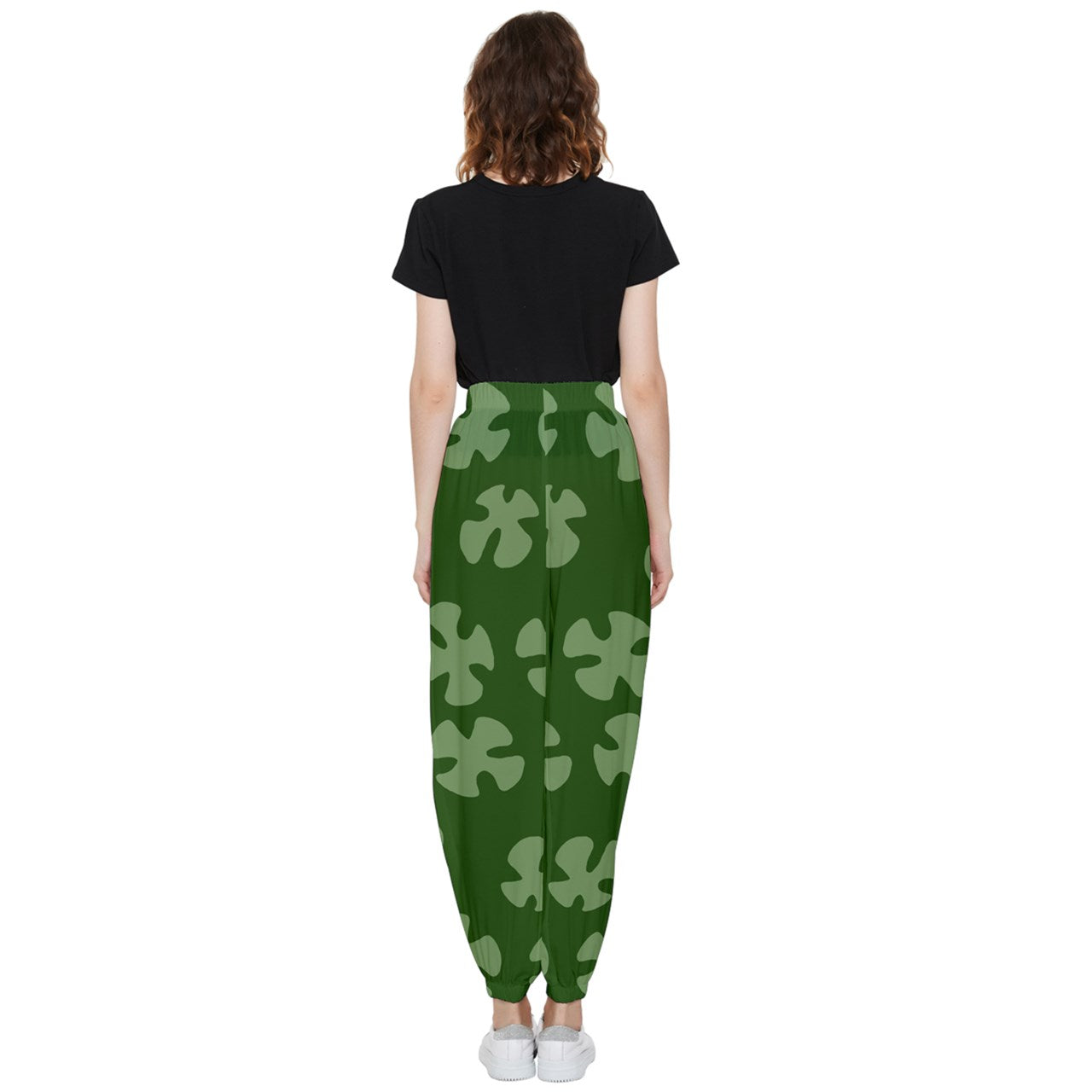green beach camo Tapered Pants