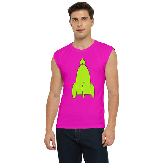 green rocket ship large Raglan Cap Sleeve Tee