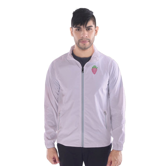 stawberries patchy Windbreaker