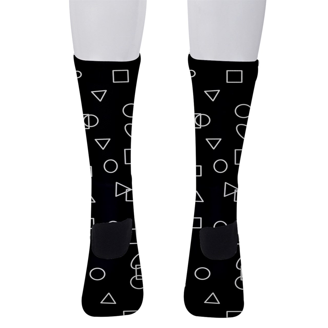 Geo Blocking Crew Socks