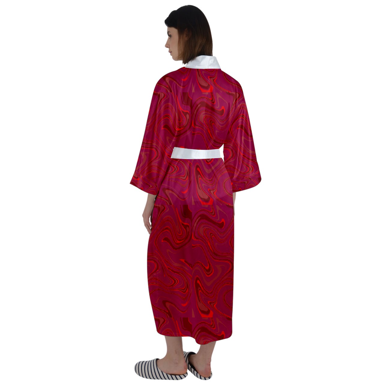 Mx. C's Satin White Collar Robe