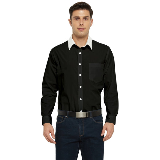 White Collar Long Sleeve Shirt