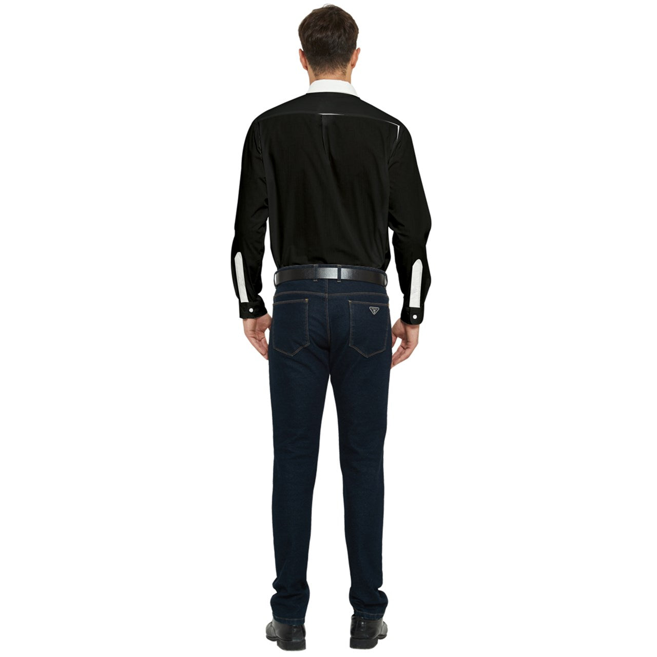 White Collar Long Sleeve Shirt