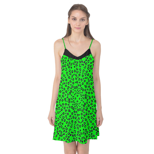 neon green cheetah Cami Nightgown