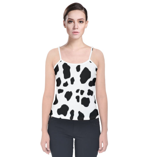 electric cowboi Velvet Spaghetti Strap Top