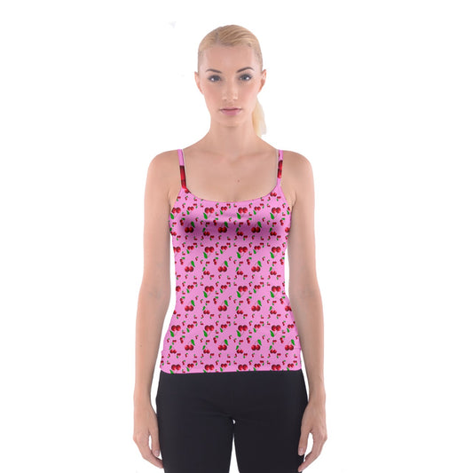 Pink Wayward Cherry Spaghetti Strap Top