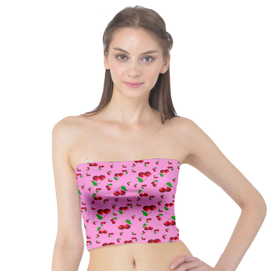 Pink Wayward Cherry Tube Top