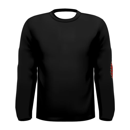 Black Elbow Patch Long Sleeve Tee
