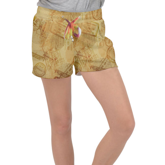 Stamps To Nowhere Velour Lounge Shorts