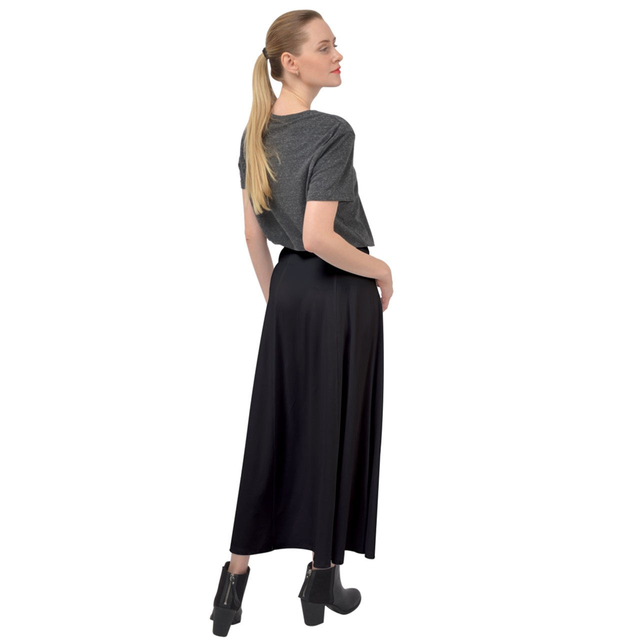 Jackdaw Velour Split Maxi Skirt