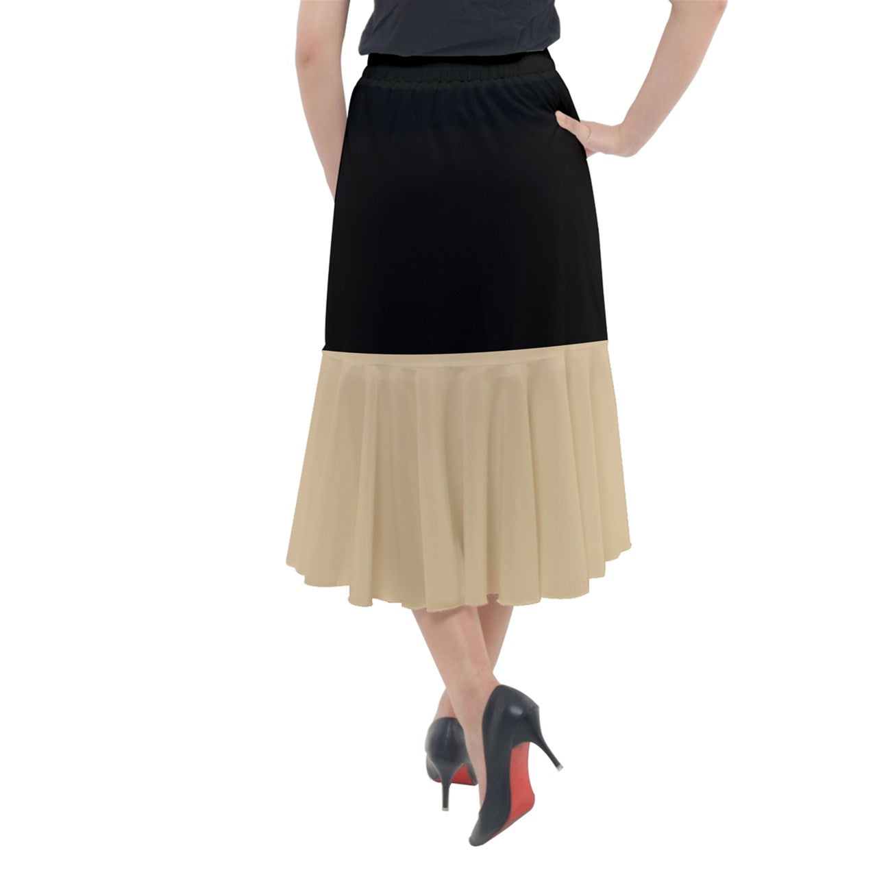 Paige Boy Tails Midi Mermaid Skirt