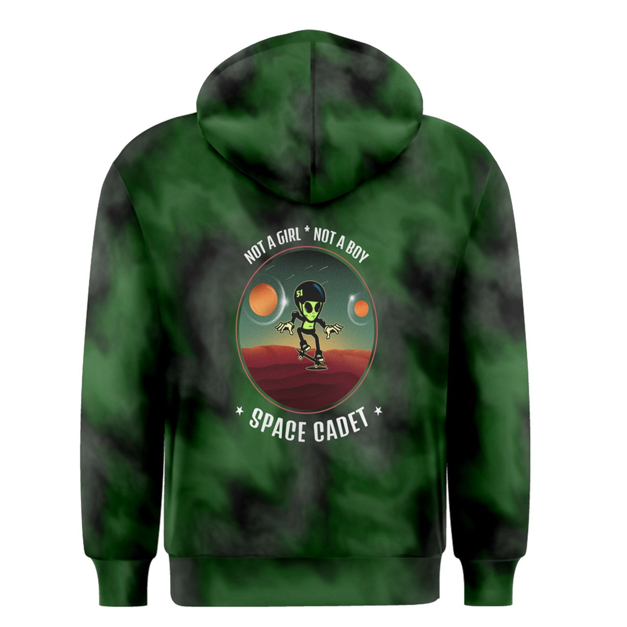 Swampfog Tie Dye Space Cadet Zipper Hoodie