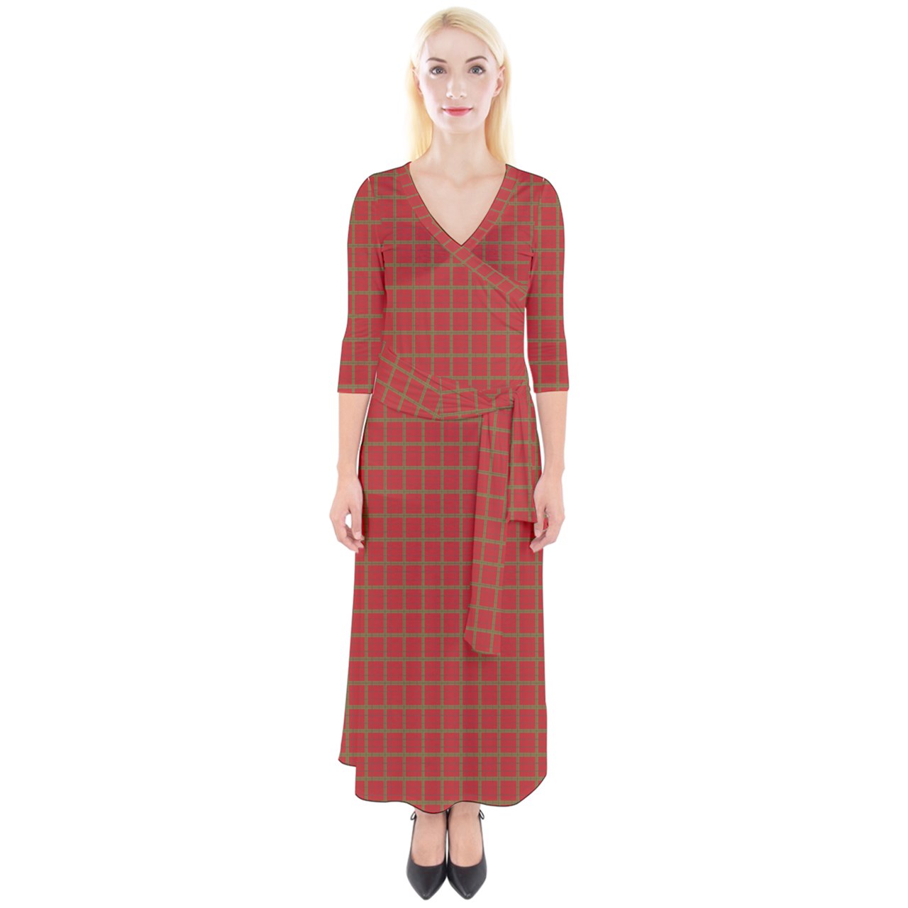 Cherry Jubilie Wrap Maxi Dress