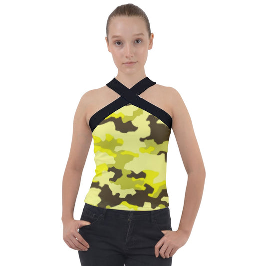 y2k Soldier Eastern Cross Neck Velour Top