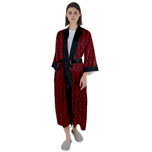 Vampweed Maxi Satin Robe