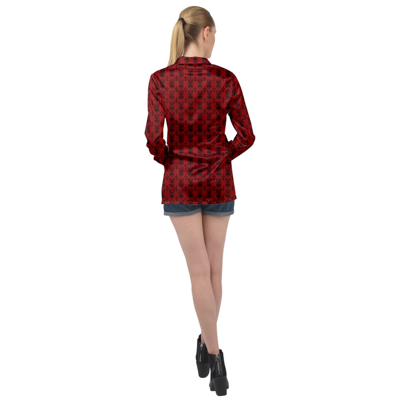Vampweed Long Sleeve Satin Shirt