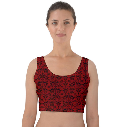 Lovelilly Velvet Crop Top