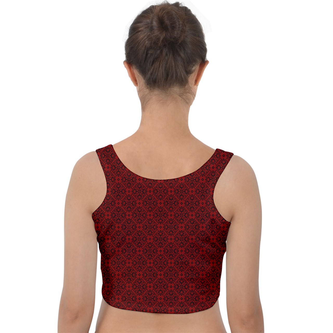 Vampblossom Velvet Crop Top