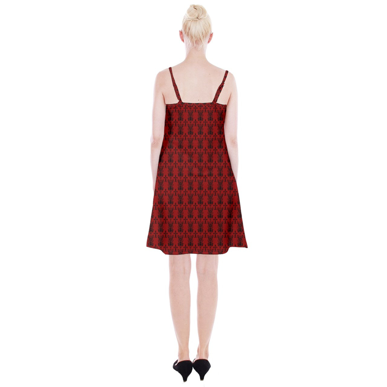 Vampweed Spaghetti Strap Velvet Dress