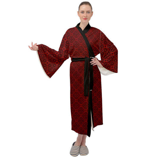Vampblossom Maxi Velour Robe