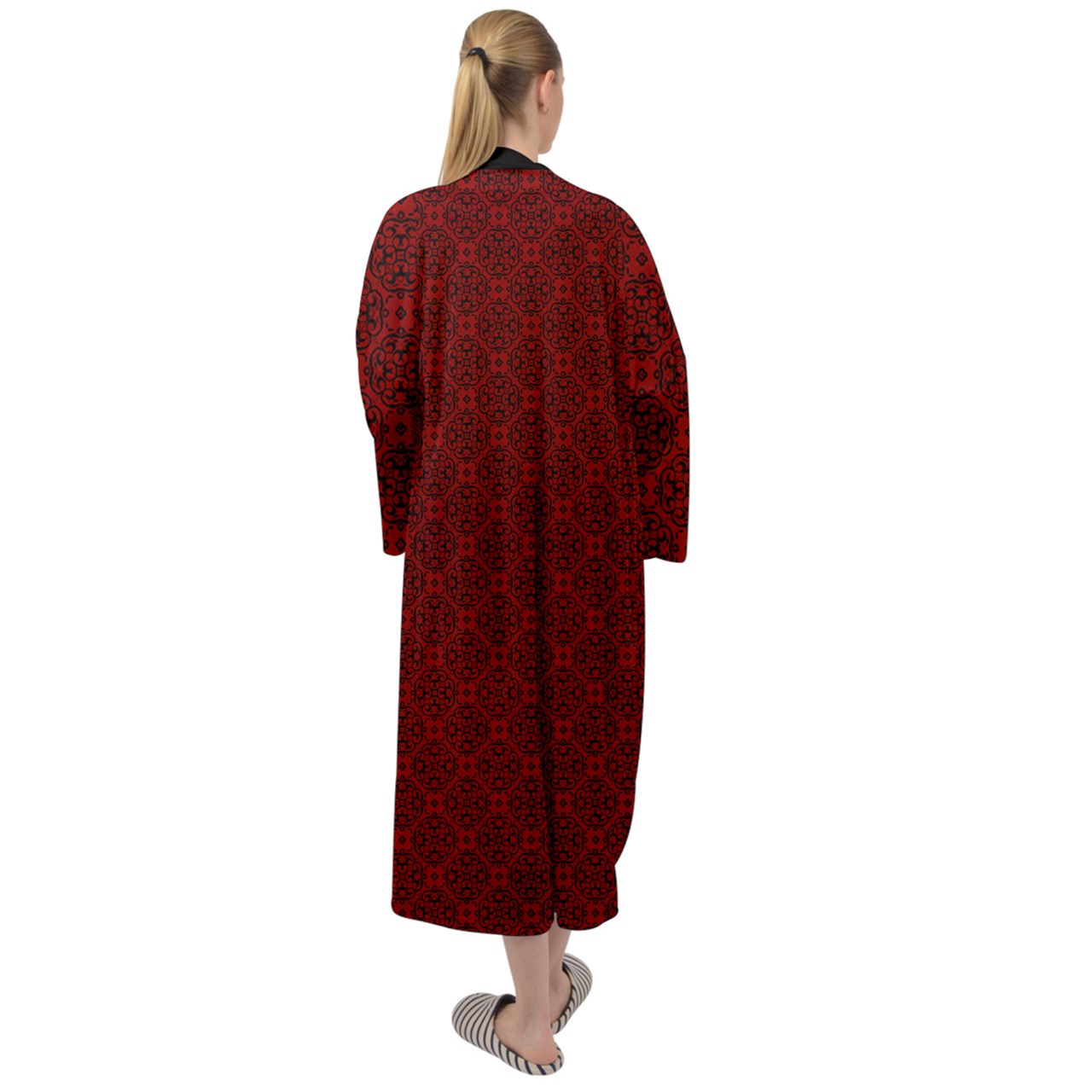 Vampblossom Maxi Velour Robe