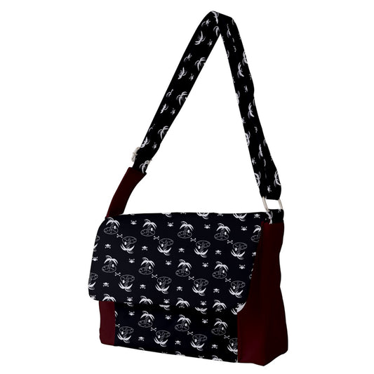 palm and skull Messenger Bag