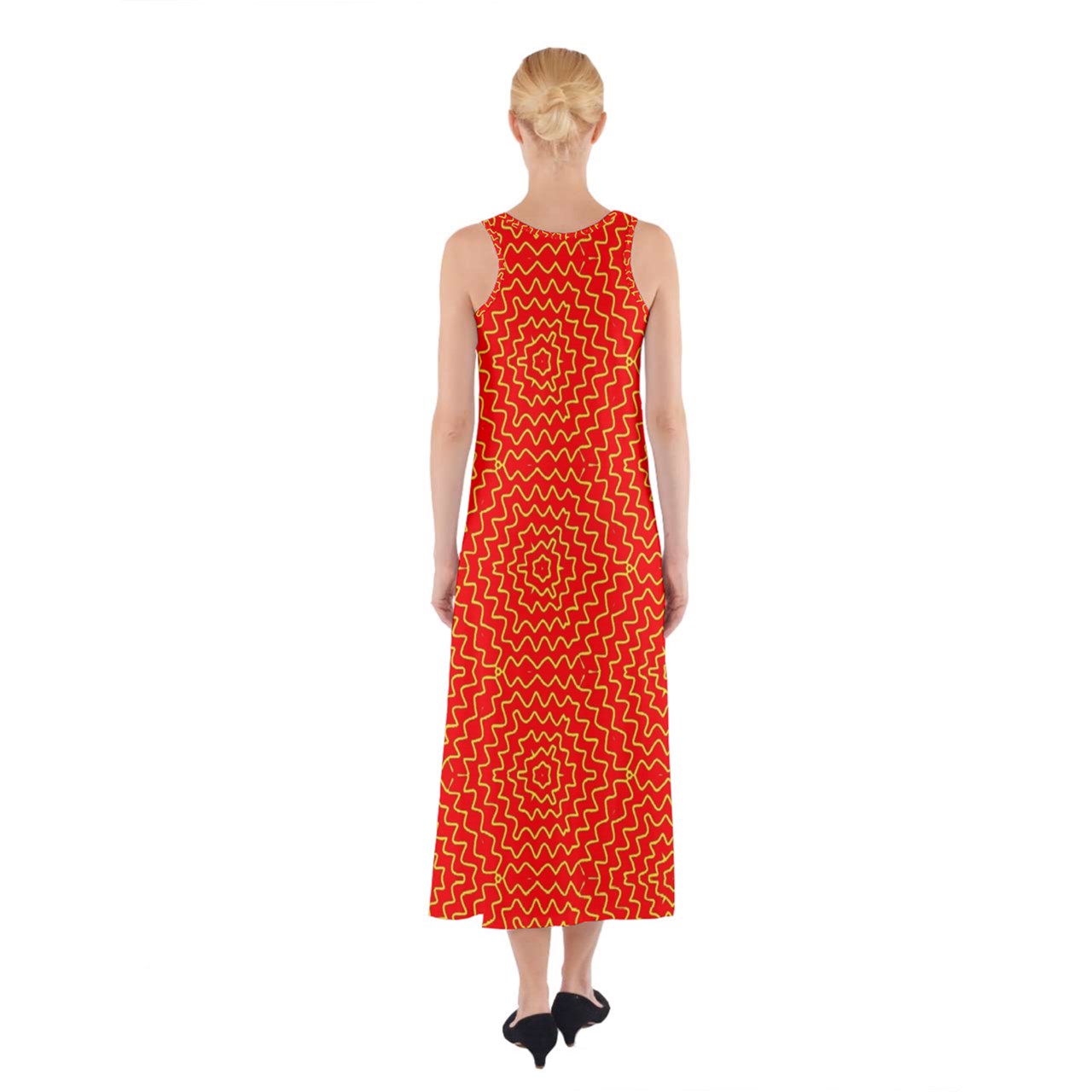 Nuclear Clown Stripe Sleeveless Maxi Underdress