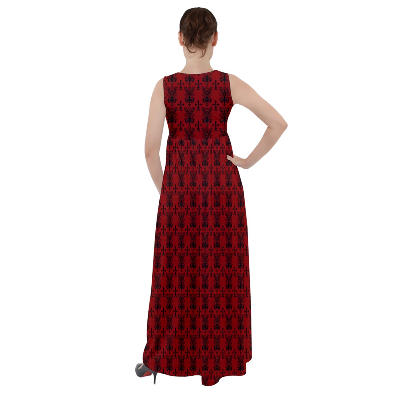 Vampweed Empire Waist Velour Maxi Underdress