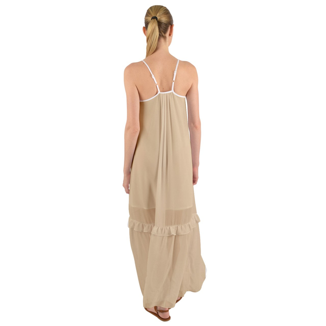 Paige Boy Cami Maxi Ruffle Chiffon Underdress