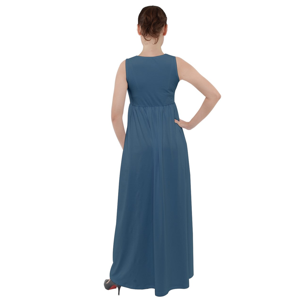 Backseat Baby Empire Waist Velour Maxi Underdress
