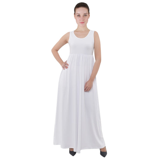 Fresh Paper Empire Waist Velour Maxi Underdress