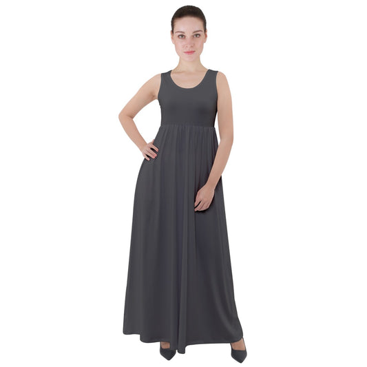 Pipe Ashe Empire Waist Velour Maxi Underdress