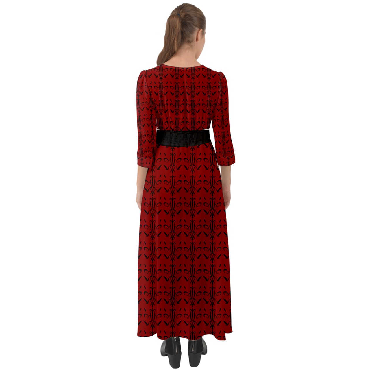 Vamplilly Button Up Boho Maxi Dress