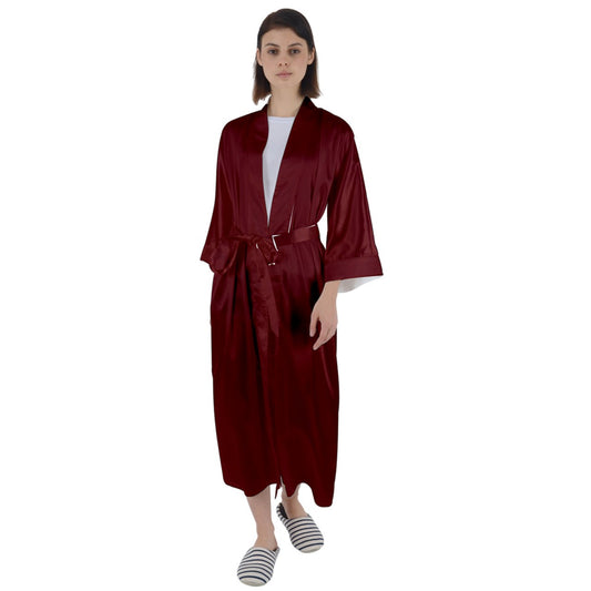 Redrum Maxi Satin Robe